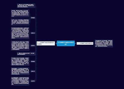 公司清算不当股东有责任吗?