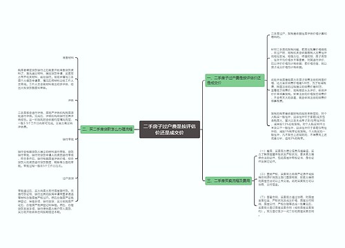 二手房子过户费是按评估价还是成交价