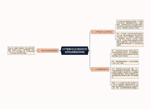 小产权房可以打官司吗?打官司的流程是怎样的