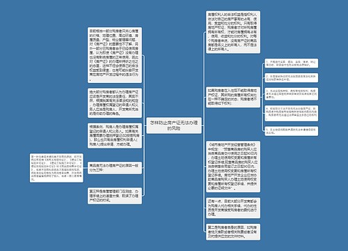 怎样防止房产证无法办理的风险