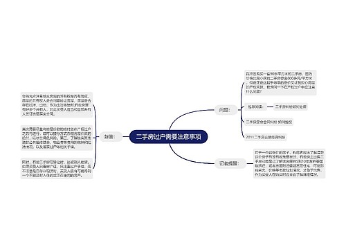 二手房过户需要注意事项