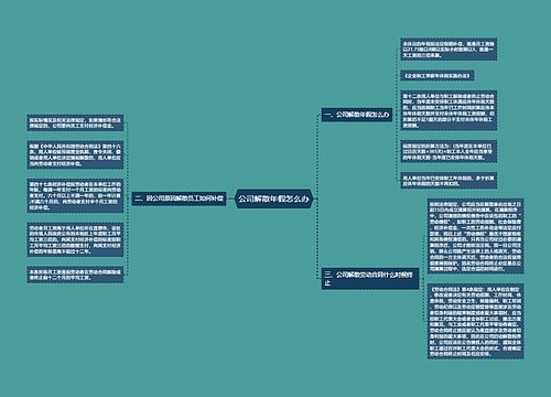 公司解散年假怎么办