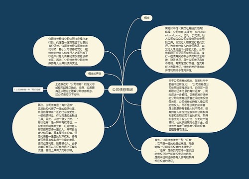 公司债券概述