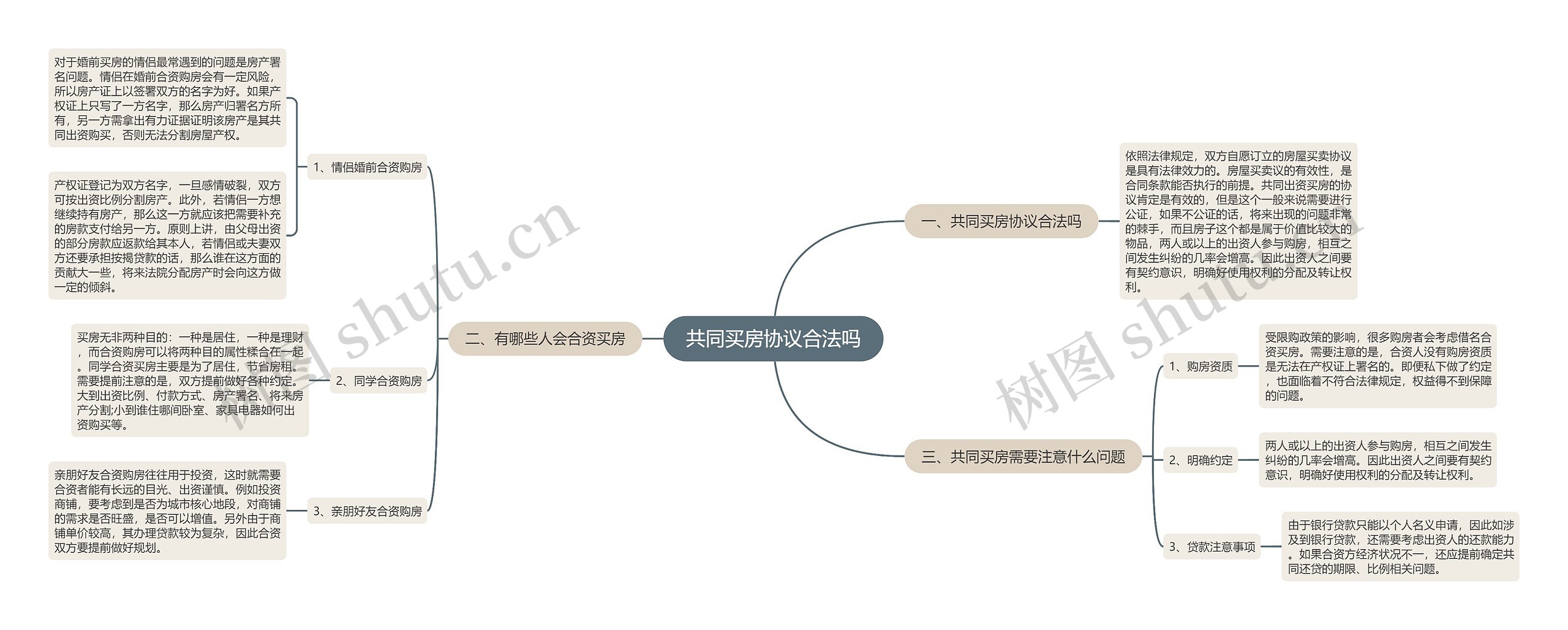 共同买房协议合法吗思维导图