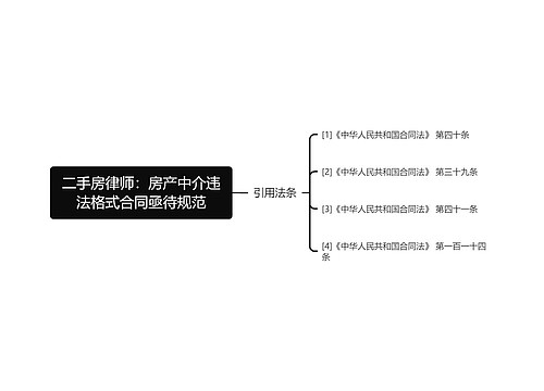 二手房律师：房产中介违法格式合同亟待规范