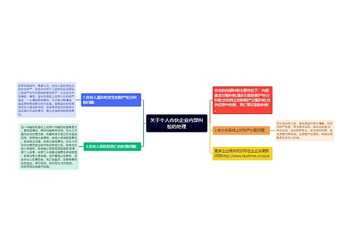 关于个人合伙企业内部纠纷的处理