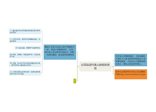 公司法定代表人的相关责任