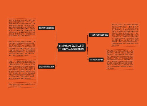 对新修订的《公司法》第一百五十二条规定的理解