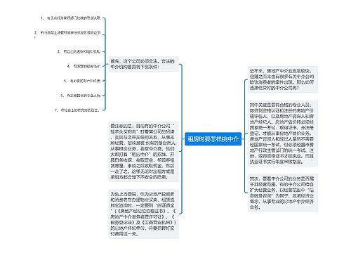 租房时要怎样挑中介