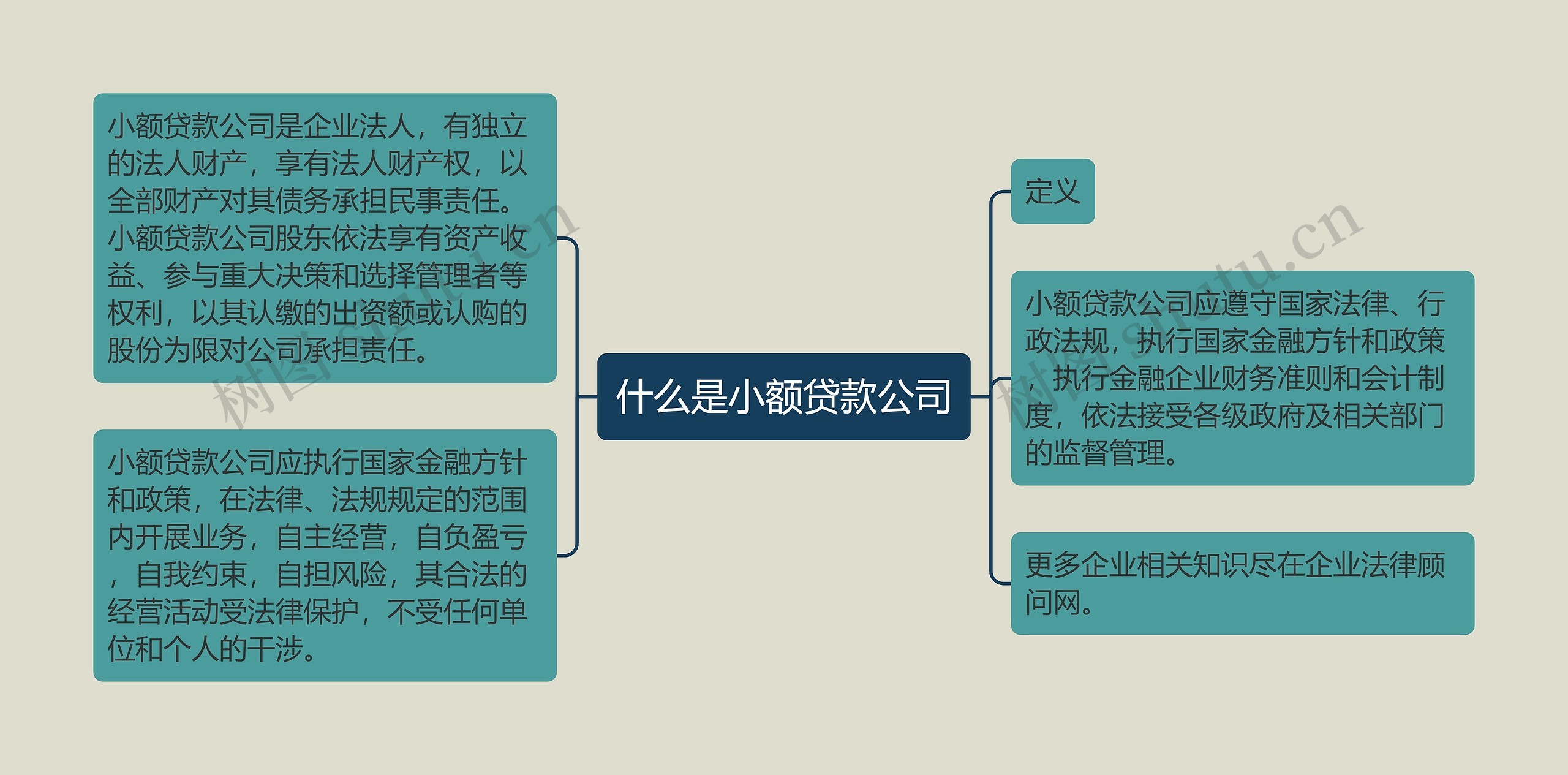 什么是小额贷款公司思维导图