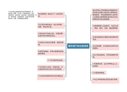 哪些属于物业管理费