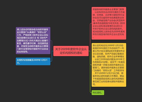 关于2009年度软件企业认定机构授权的通知