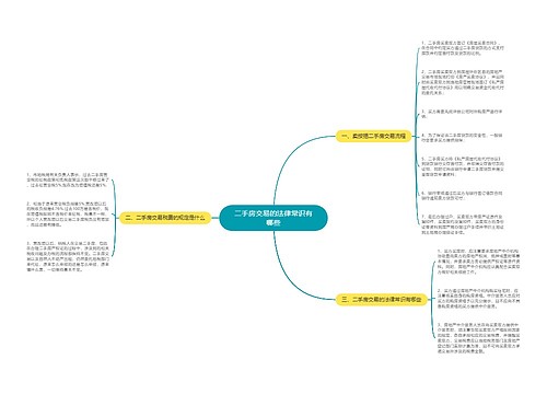 二手房交易的法律常识有哪些