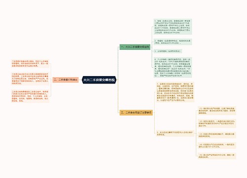 大兴二手房要交哪些税