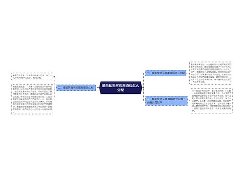 婚前按揭买房离婚后怎么分配