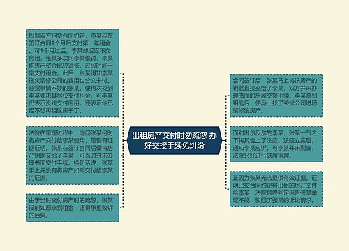 出租房产交付时勿疏忽 办好交接手续免纠纷