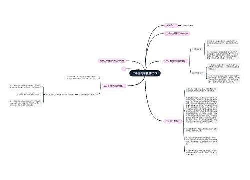 二手房交易税费2022