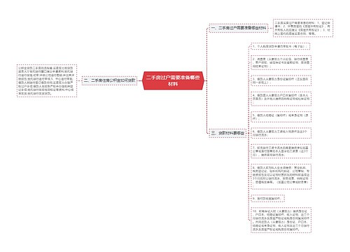 二手房过户需要准备哪些材料