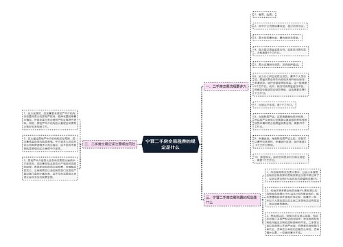 宁晋二手房交易税费的规定是什么