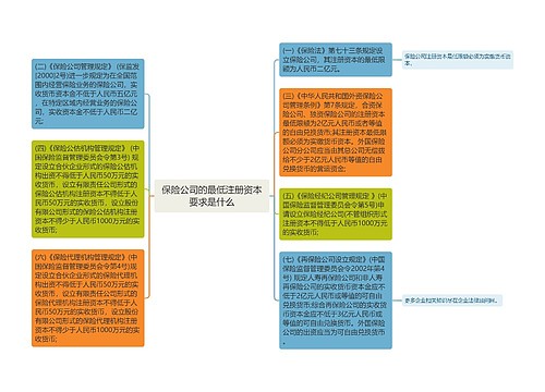 保险公司的最低注册资本要求是什么