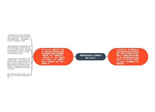 网购被假卖家木马病毒诈骗十万余元