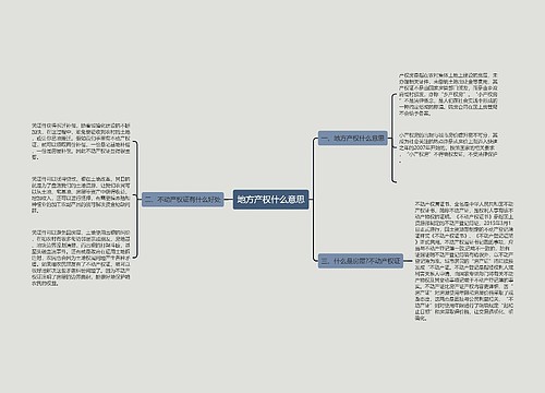 地方产权什么意思