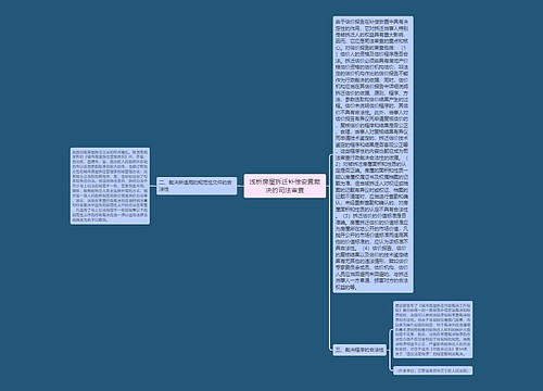 浅析房屋拆迁补偿安置裁决的司法审查