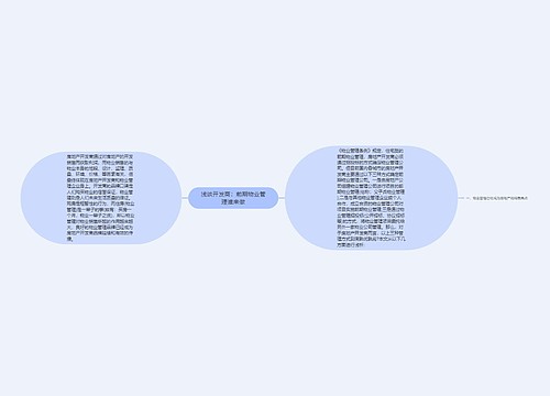 浅谈开发商：前期物业管理谁来做