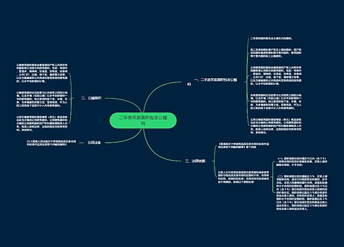 二手房买卖面积包含公摊吗