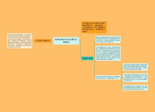 购房合同纠纷的处理和注意事项