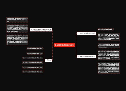 物业代收电费加价违法吗