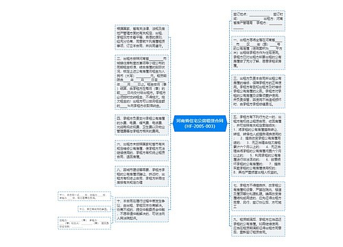 河南省住宅公房租赁合同（HF-2005-003）