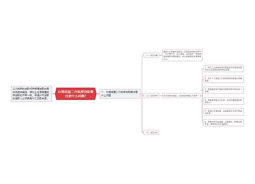 办理房屋二次抵押贷款要注意什么问题?