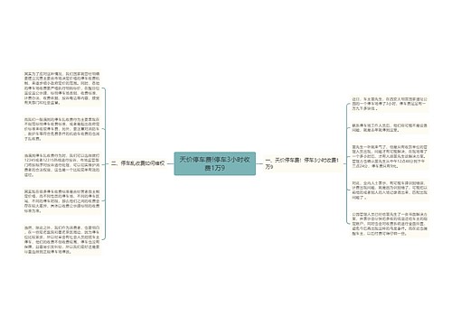 天价停车费!停车3小时收费1万9