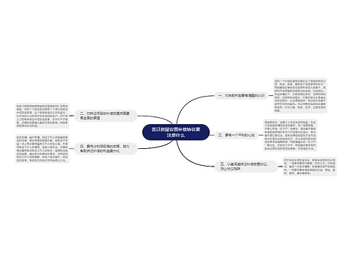 签订房屋安置补偿协议要注意什么