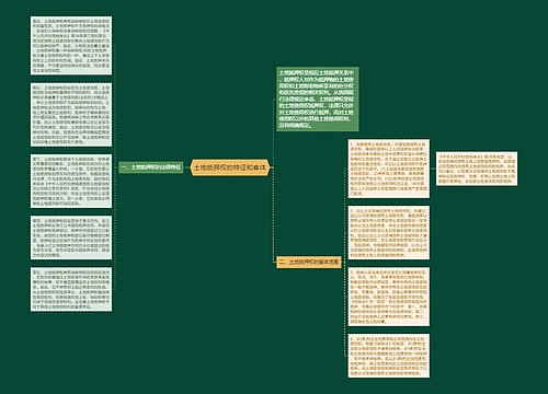 土地抵押权的特征和客体