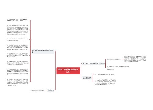 深圳二手房买卖合同怎么打印