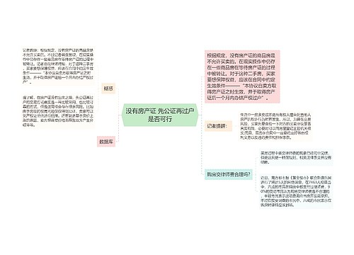 没有房产证 先公证再过户是否可行