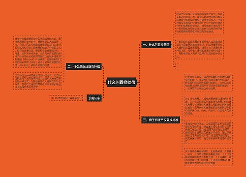 什么叫置换赔偿