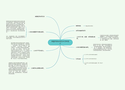 房屋买卖合同范本怎样签订