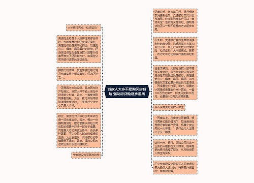 贷款人大多不愿购买房贷险 强制房贷险逐步退场