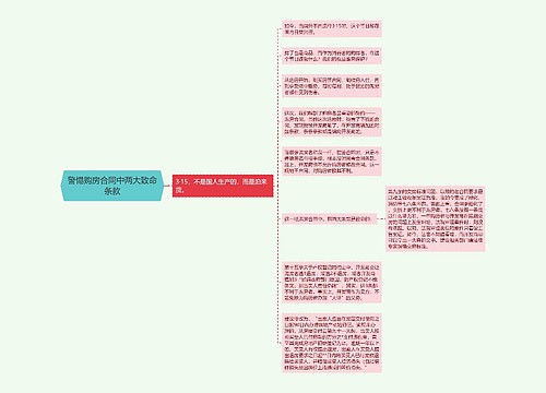 警惕购房合同中两大致命条款