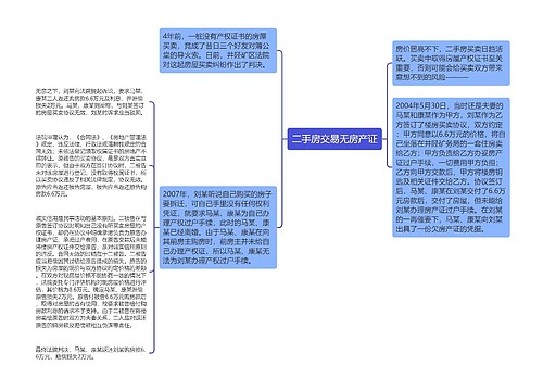 二手房交易无房产证