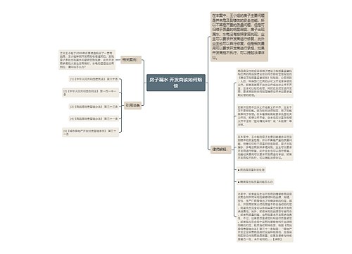 房子漏水 开发商该如何赔偿