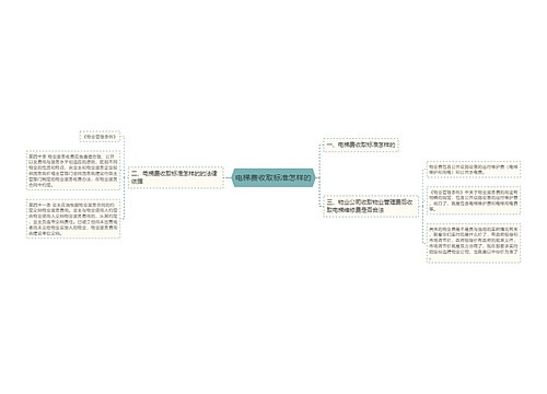 电梯费收取标准怎样的