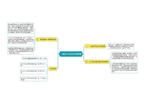 一楼应不应该交电梯费