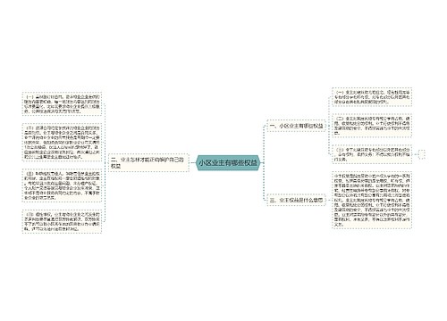 小区业主有哪些权益