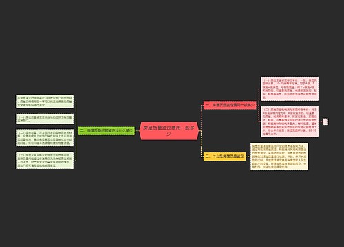 房屋质量鉴定费用一般多少