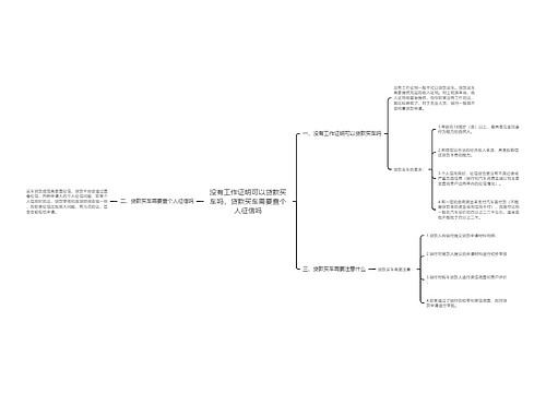 没有工作证明可以贷款买车吗，贷款买车需要查个人征信吗
