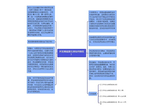 开发商延期交房如何维权？